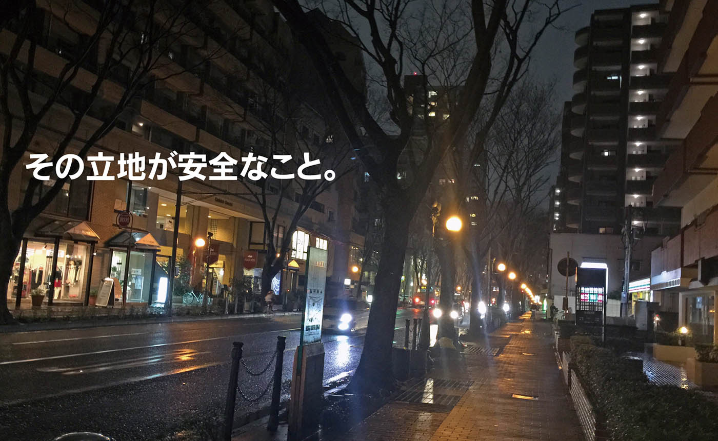 その立地が安全なこと